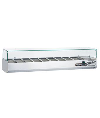 1/3 Gastronorm Prep Top with Glass Cover 2000mm(W)