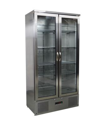 Upright Double Door SS Bar Bottle Cooler (492 BTL)