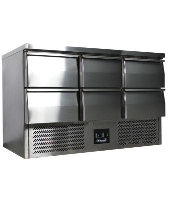 6 Drawer Compact Gastronorm Counter 368L