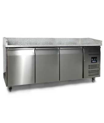 3 Door Pizza Prep Counter 580L