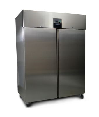 DOUBLE DOOR VENTILATED GN2/1 SS FREEZER 1300L