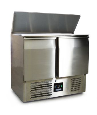 2 DR Compact GN Saladette with cutting board 240L