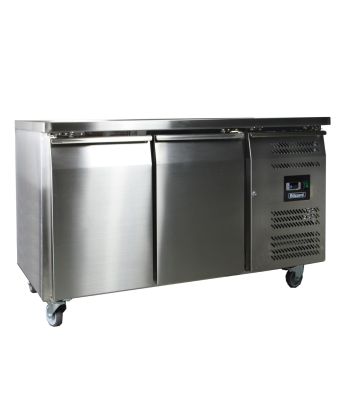 2 Door GN1/1 Freezer Counter Without Upstand 282L