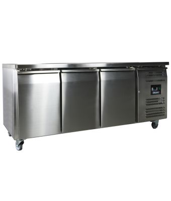 3 Door GN1/1 Freezer Counter Without Upstand 417L