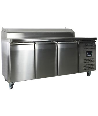3 Door GN1/1 Counter with Raised Collar 417L