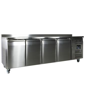 4 Door GN1/1 Counter with Upstand 553L