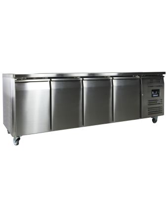 4 Door GN1/1 Freezer Counter Without Upstand 553L