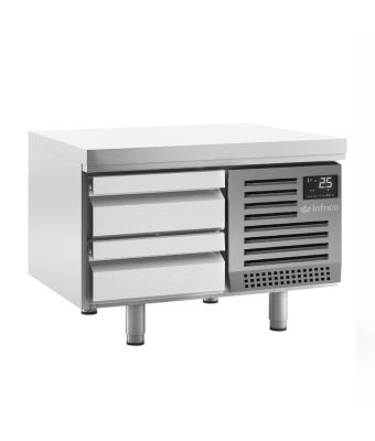 2 Drawer Low Height Gastronorm Snack Table 75L