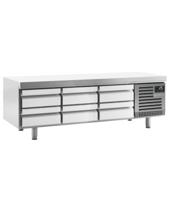 6 Drawer Low Height Gastronorm Snack Table 265L