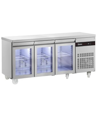 3 GLASS DOOR 1/1 GASTRONORM COUNTER 429L