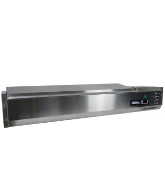 1/4 GASTRONORM PREP TOP WITH HINGED LID 2000MM(W)